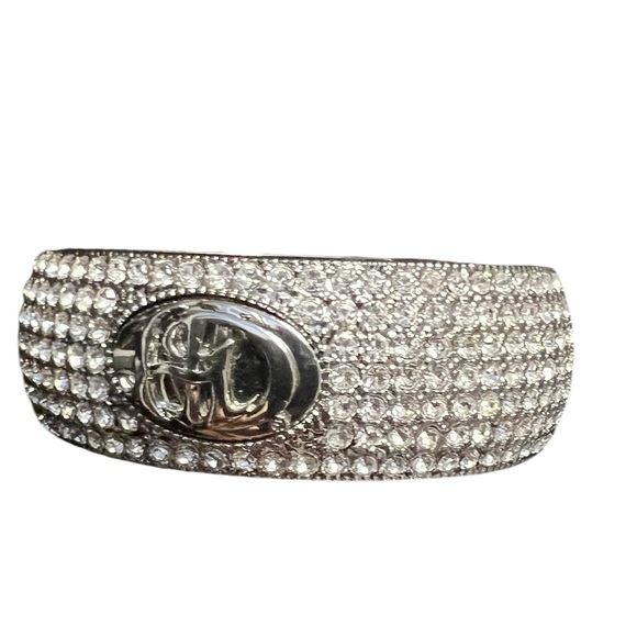 Harley Davidson 2012 CZ Bling Silver Bangle Spring Closure Bracelet - Picture 10 of 14